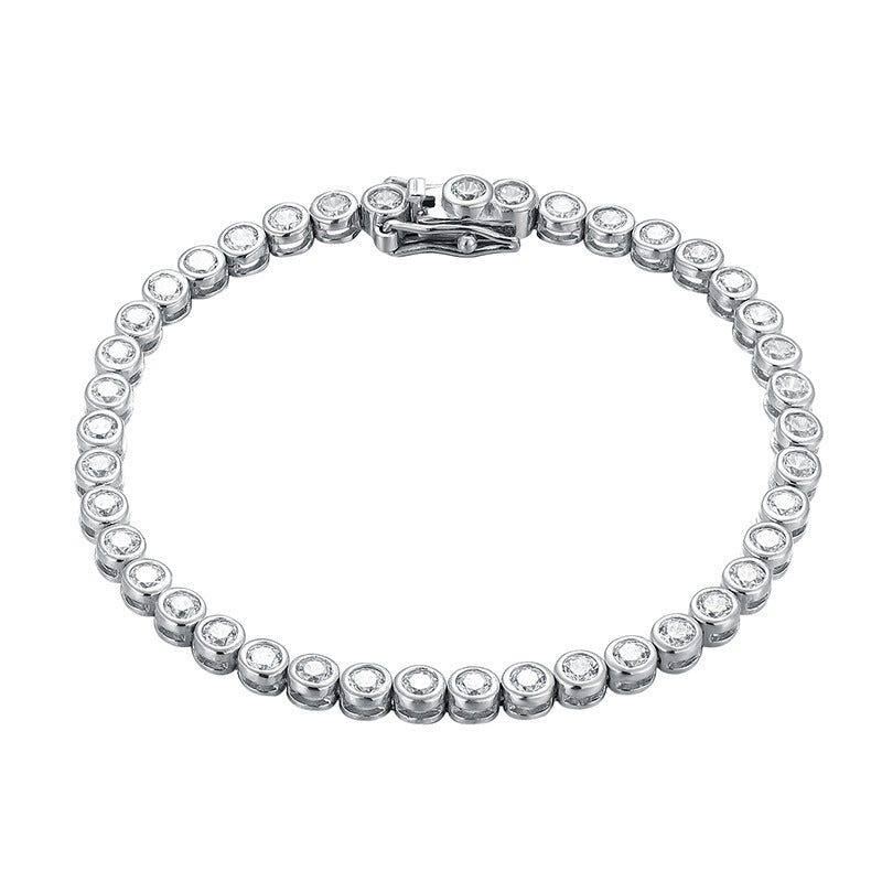 Bracelet Tennis en Cristaux – Éclat Élégant et Intemporel