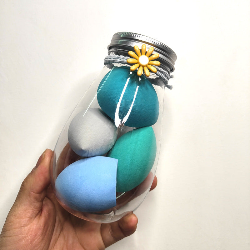 Bouteille cosmétique en PET de taille portable pour voyage, en forme d’œuf.
