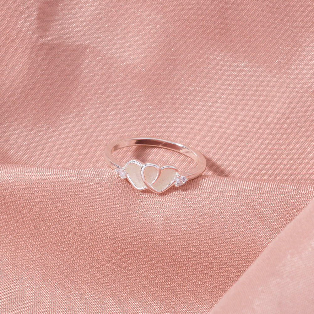 Bague cœur lumineuse - Éclat romantique