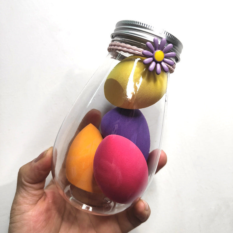 Bouteille cosmétique en PET de taille portable pour voyage, en forme d’œuf.