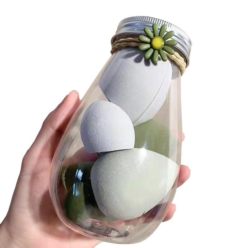 Bouteille cosmétique en PET de taille portable pour voyage, en forme d’œuf.