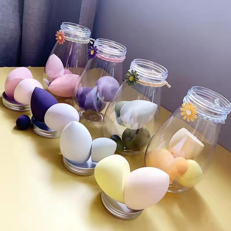 Bouteille cosmétique en PET de taille portable pour voyage, en forme d’œuf.