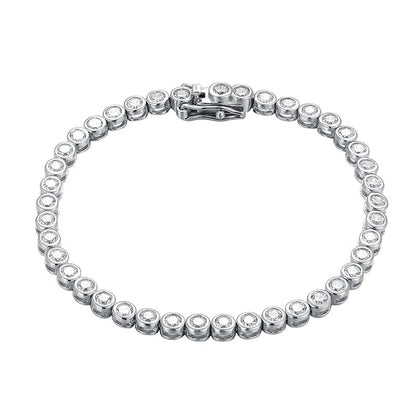 Bracelet Tennis en Cristaux – Éclat Élégant et Intemporel
