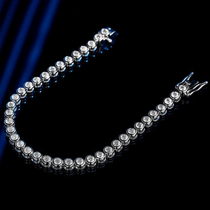 Bracelet Tennis en Cristaux – Éclat Élégant et Intemporel